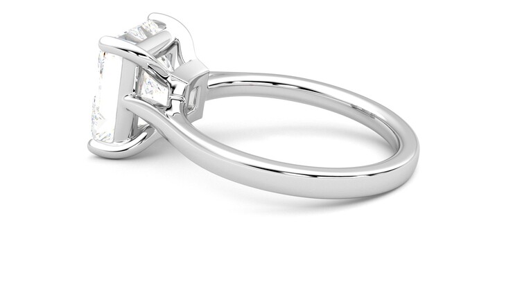 Taylor & Hart Hope Princess Engagement Ring 360 degree image 19