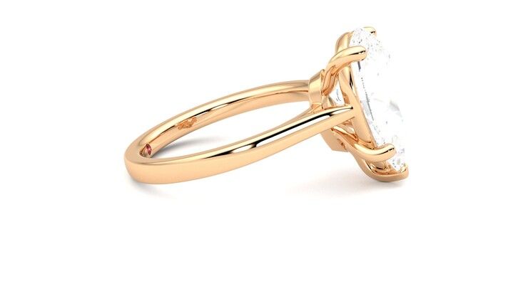 Taylor & Hart Hope Pear Engagement Ring 360 degree image 9