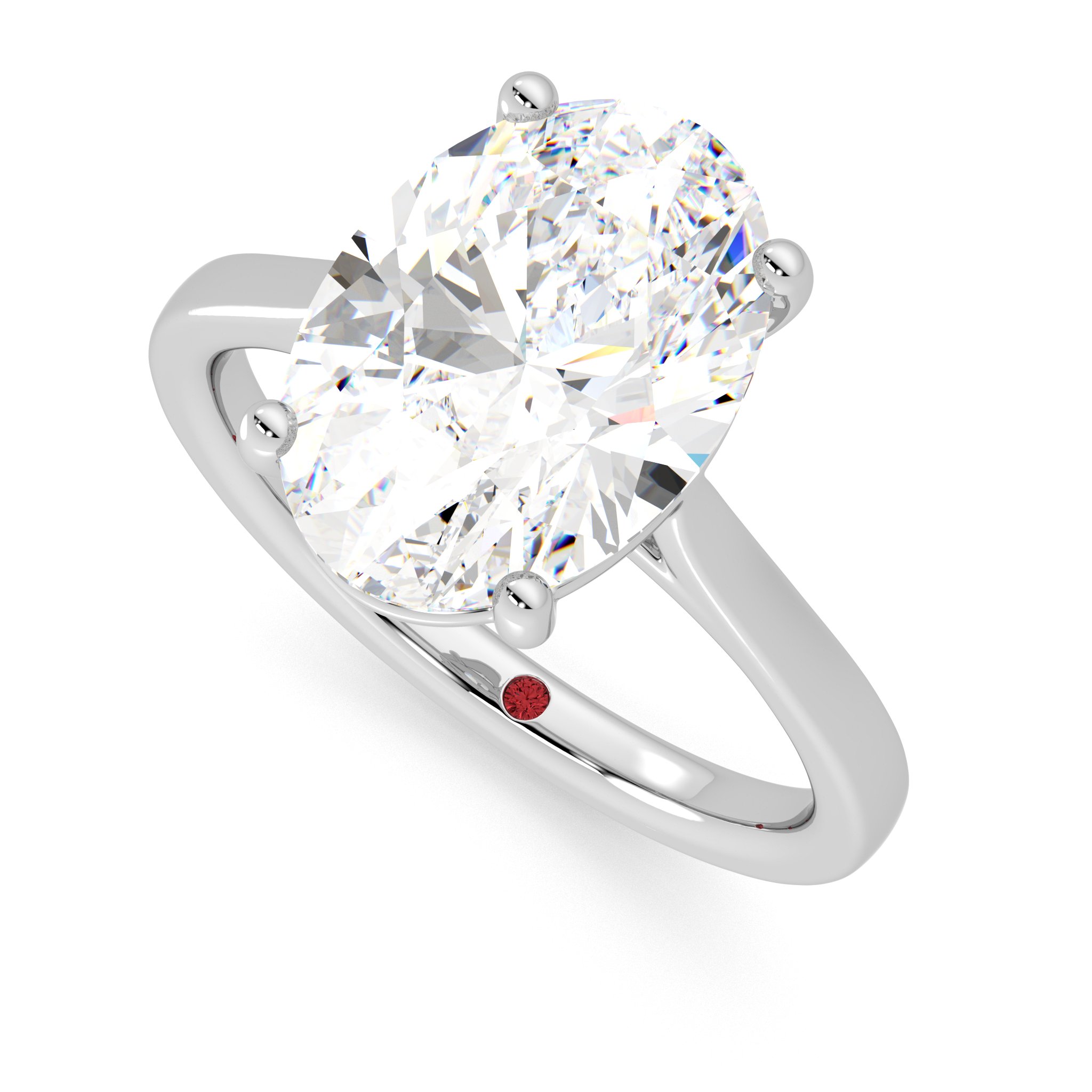 Taylor & Hart Hope Oval Engagement Ring 0