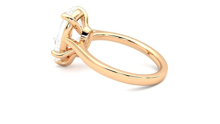 Taylor & Hart Hope Pear Engagement Ring 360 degree image 19