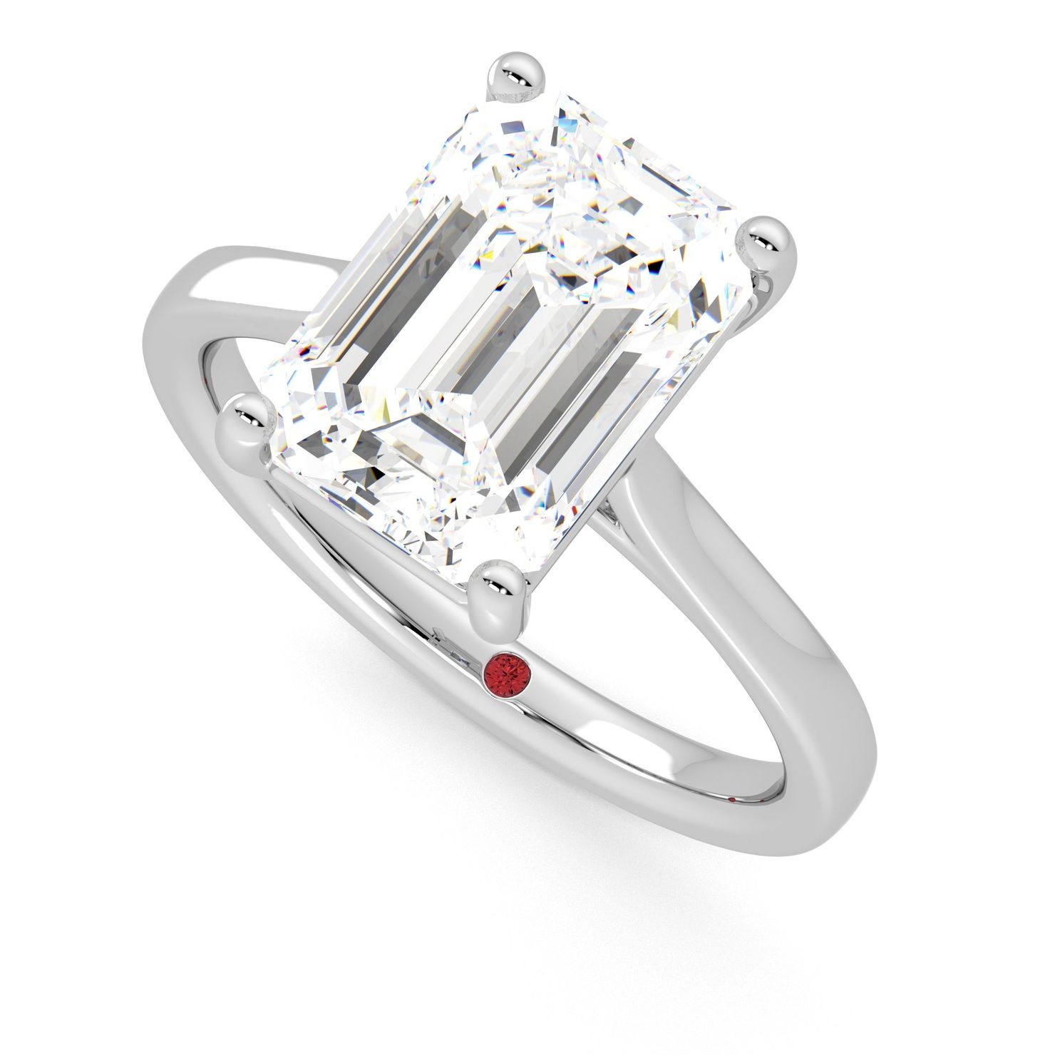 Taylor & Hart Hope Emerald Engagement Ring 0