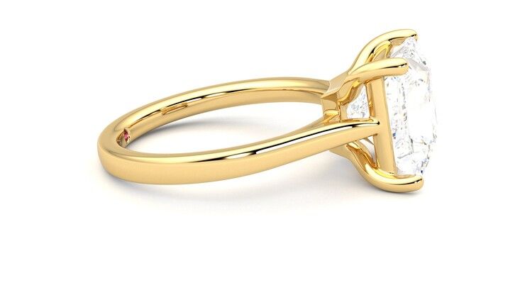 Taylor & Hart Hope Princess Engagement Ring 360 degree image 9