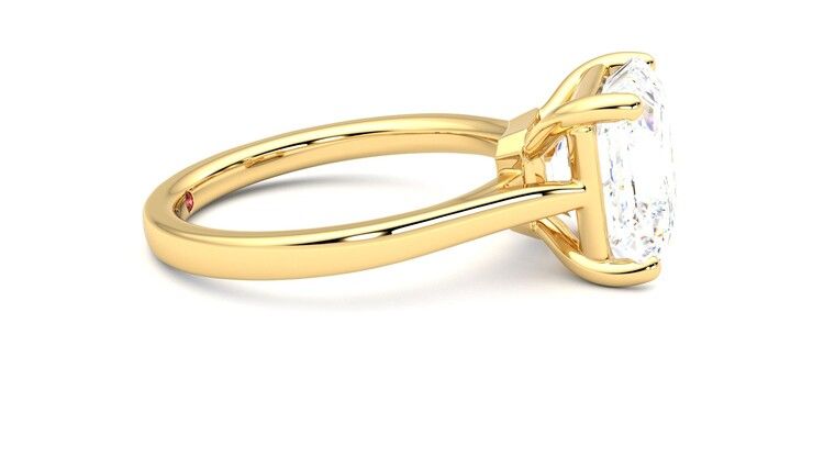 Taylor & Hart Hope Asscher Engagement Ring 360 degree image 9