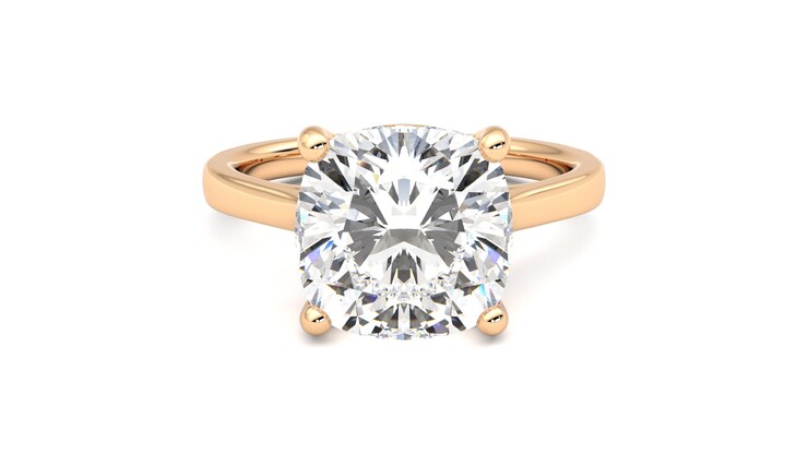 Taylor & Hart Hope Cushion Engagement Ring 360 degree image 0