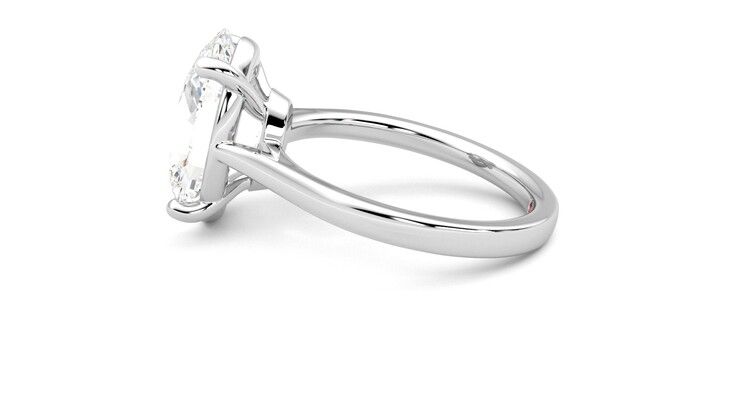 Taylor & Hart Hope Oval Engagement Ring 360 degree image 20