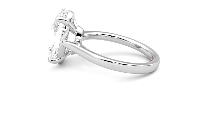 Taylor & Hart Hope Oval Engagement Ring 360 degree image 20