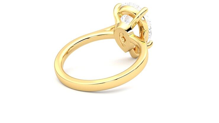 Taylor & Hart Hope Pear Engagement Ring 360 degree image 13