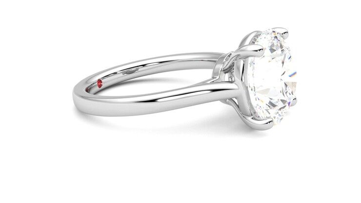 Taylor & Hart Hope Round Engagement Ring 360 degree image 8