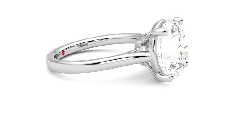 Taylor & Hart Hope Round Engagement Ring 360 degree image 8