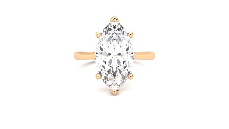 Taylor & Hart Hope Marquise Engagement Ring 360 degree image 0