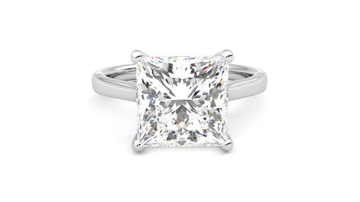 Taylor & Hart Hope Princess Engagement Ring 360 degree image 1