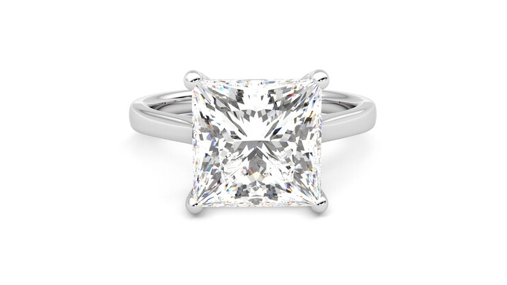 Taylor & Hart Hope Princess Engagement Ring 360 degree image 1