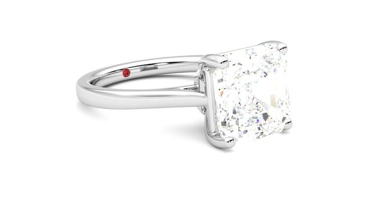 Taylor & Hart Hope Asscher Engagement Ring 360 degree image 6