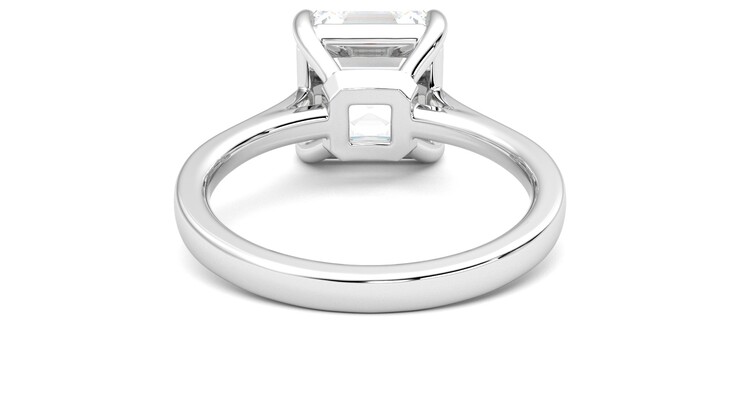 Taylor & Hart Hope Asscher Engagement Ring 360 degree image 15