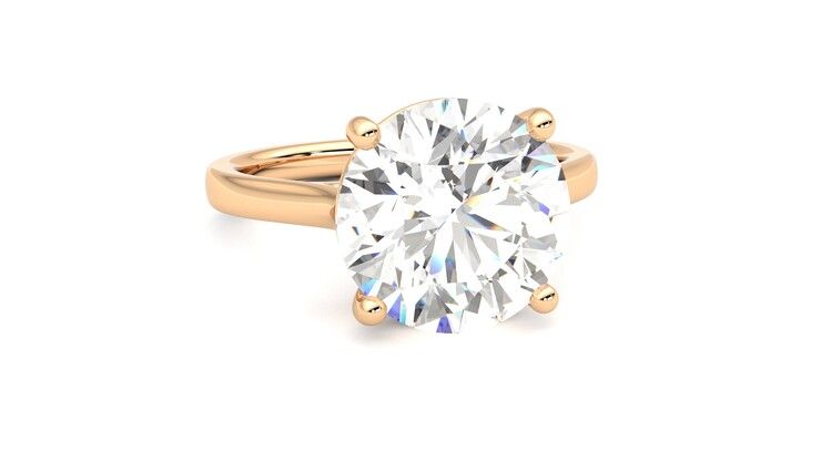 Taylor & Hart Hope Round Engagement Ring 360 degree image 3