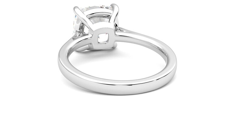 Taylor & Hart Hope Cushion Engagement Ring 360 degree image 16