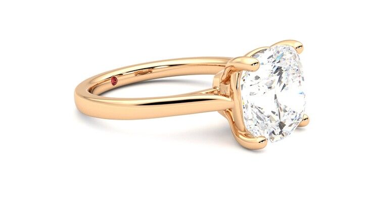 Taylor & Hart Hope Cushion Engagement Ring 360 degree image 7
