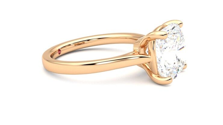Taylor & Hart Hope Cushion Engagement Ring 360 degree image 8
