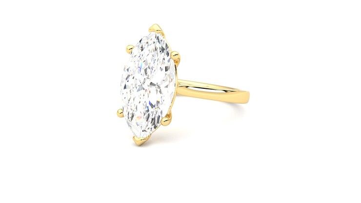 Taylor & Hart Hope Marquise Engagement Ring 360 degree image 25