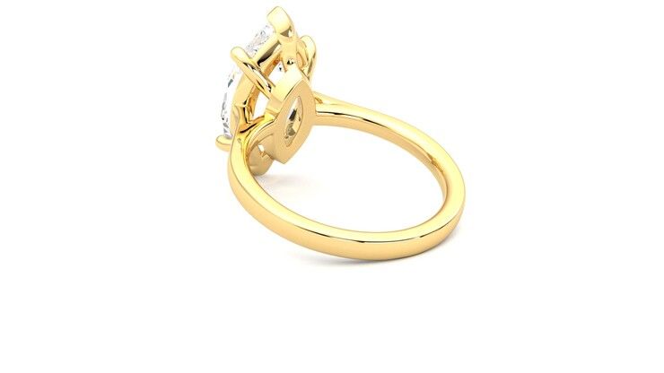 Taylor & Hart Hope Marquise Engagement Ring 360 degree image 17
