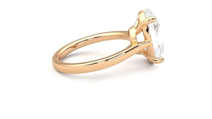 Taylor & Hart Hope Oval Engagement Ring 360 degree image 10