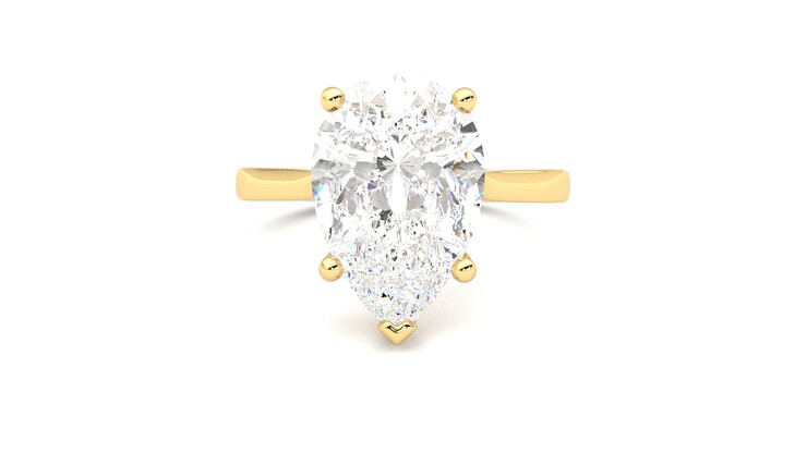 Taylor & Hart Hope Pear Engagement Ring 360 degree image 29