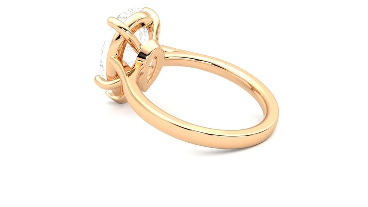 Taylor & Hart Hope Pear Engagement Ring 360 degree image 18