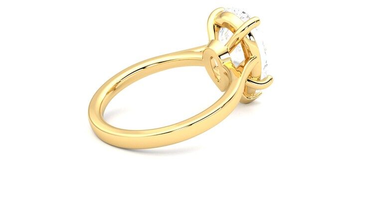 Taylor & Hart Hope Pear Engagement Ring 360 degree image 12