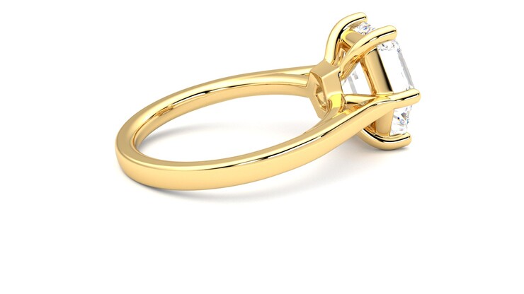 Taylor & Hart Hope Hexagonal Engagement Ring 360 degree image 11