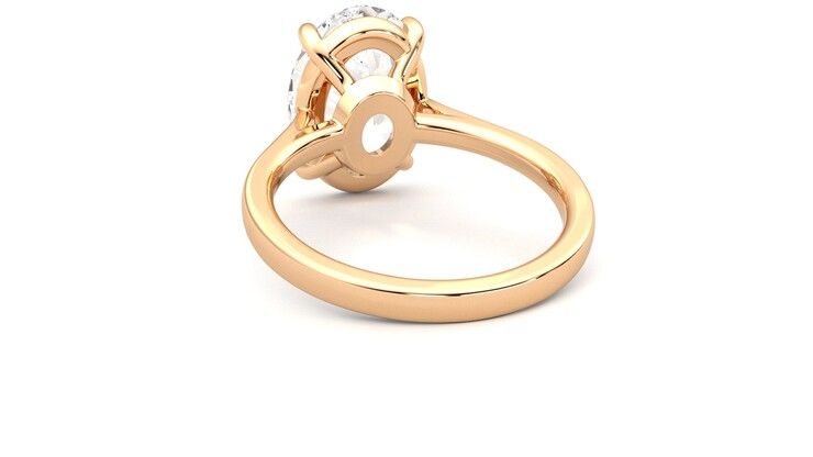 Taylor & Hart Hope Oval Engagement Ring 360 degree image 16