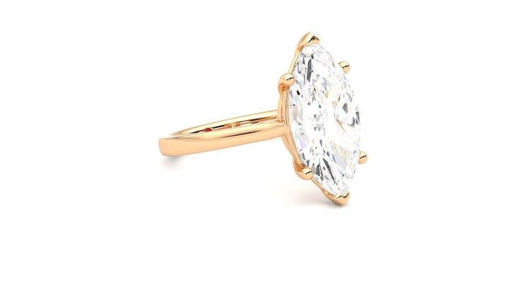 Taylor & Hart Hope Marquise Engagement Ring 360 degree image 6