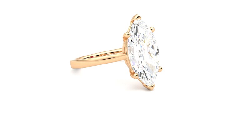 Taylor & Hart Hope Marquise Engagement Ring 360 degree image 6
