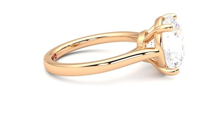 Taylor & Hart Hope Round Engagement Ring 360 degree image 9