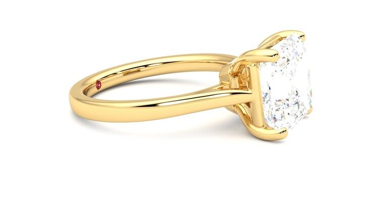 Taylor & Hart Hope Asscher Engagement Ring 360 degree image 8
