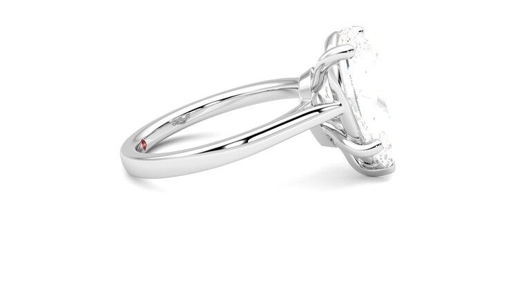 Taylor & Hart Hope Pear Engagement Ring 360 degree image 9