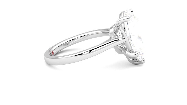 Taylor & Hart Hope Pear Engagement Ring 360 degree image 9