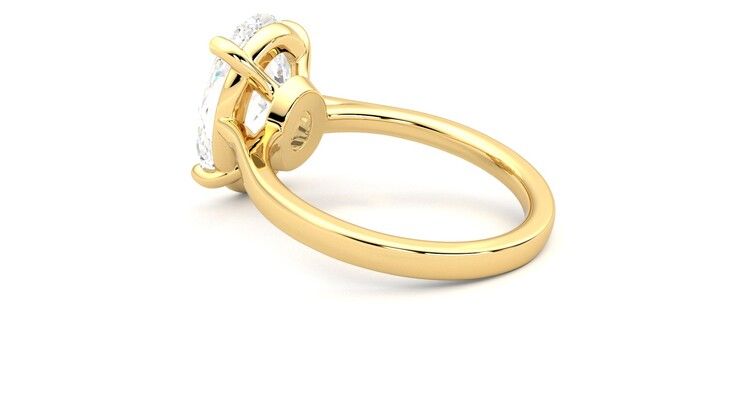 Taylor & Hart Hope Oval Engagement Ring 360 degree image 18