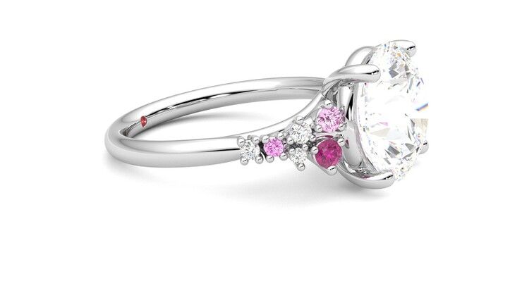 Taylor & Hart Marula Round Engagement Ring 360 degree image 8