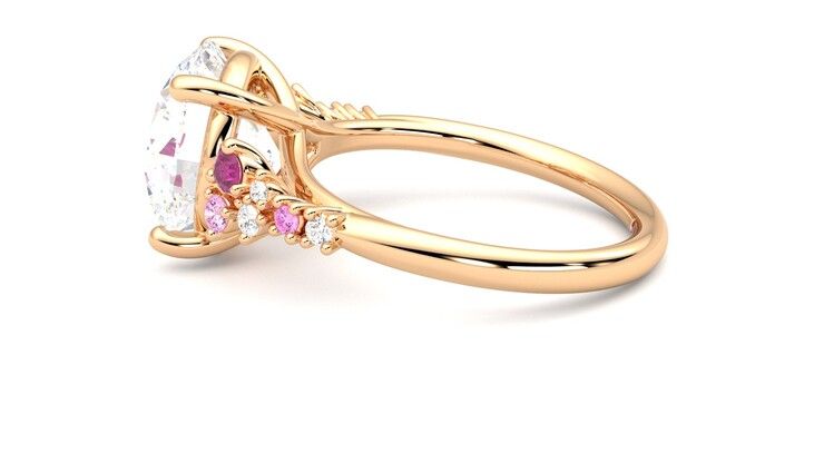 Taylor & Hart Marula Round Engagement Ring 360 degree image 20