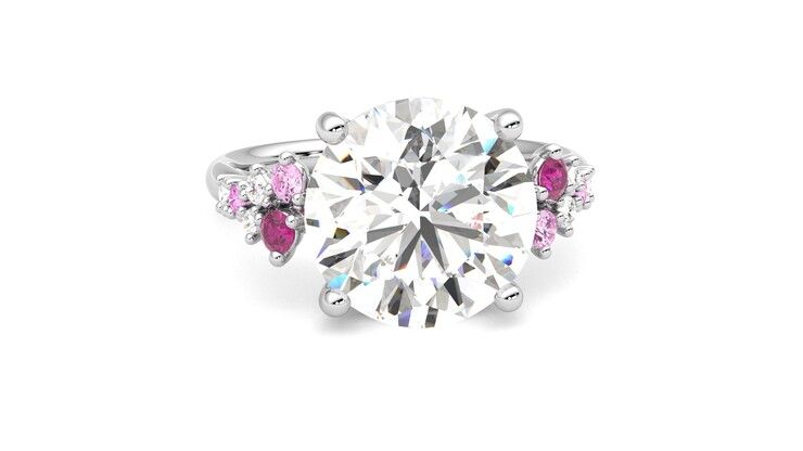 Taylor & Hart Marula Round Engagement Ring 360 degree image 2