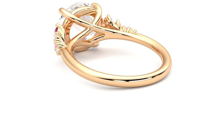 Taylor & Hart Marula Round Engagement Ring 360 degree image 17