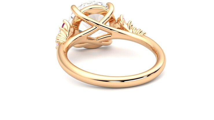 Taylor & Hart Marula Round Engagement Ring 360 degree image 16