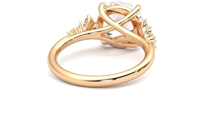 Taylor & Hart Marula Round Engagement Ring 360 degree image 14