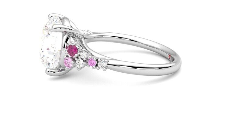 Taylor & Hart Marula Round Engagement Ring 360 degree image 21