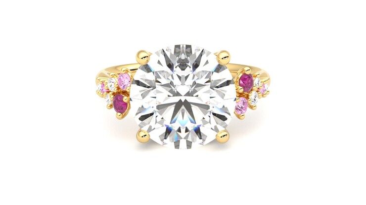 Taylor & Hart Marula Round Engagement Ring 360 degree image 0