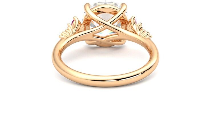Taylor & Hart Marula Round Engagement Ring 360 degree image 15
