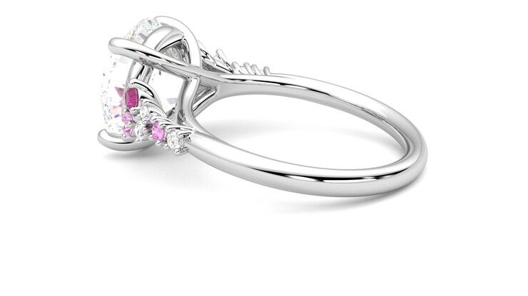 Taylor & Hart Marula Round Engagement Ring 360 degree image 19