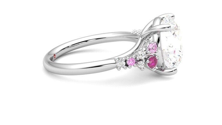 Taylor & Hart Marula Round Engagement Ring 360 degree image 9