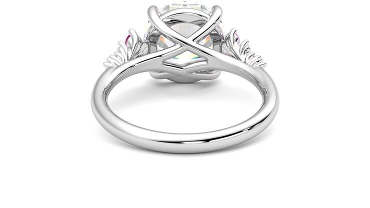 Taylor & Hart Marula Round Engagement Ring 360 degree image 15