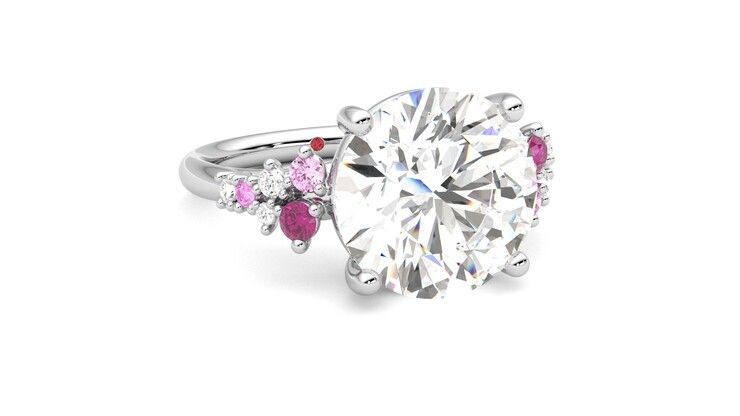 Taylor & Hart Marula Round Engagement Ring 360 degree image 4